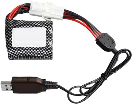 Zdprkqzvz Alta Efficienza 9.6V 600MA Batterie Al Litio Cavo di Ricarica Per Mostri Camion Giocattolo Auto Cavo USB