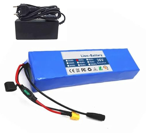 Batterie au Lithium de batterie d'ebike de 48v 30Ah, batterie au Lithium-Ion 13S2P avec chargeur, for le Scooter de vélo électrique(XT30+JST)