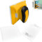 Paint Edger Tool 1pcs Paint pad 3pcs Paint Pads for Walls and Ceilings Paint Edging Tool Painting Tools Achieve Flawless Edges Latex Paint Flat Edger （Yellow）
