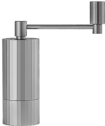 Moulin Manuel Café Moulin À Café Manuel Portatif Broyeur Conique De Grain De Café d'acier Inoxydable De Bavure pour Le Café D'égouttement Moulin À Grains De Café(Blue,Silver)