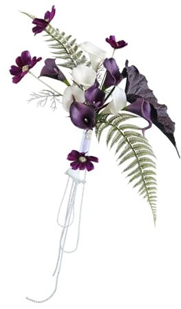 rockible Fiori di calla artificiali, bouquet da sposa, bouquet da sposa, elegante finta calla, per San e centrotavola