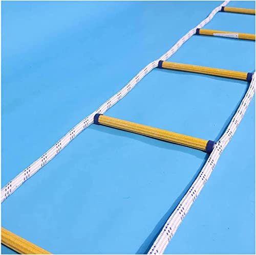 LUMSGN Échelle de Corde, échelles de Secours, échelle Souple, échelle de sécurité, capacité de Charge jusqu'à 420 kg, évacuation par fenêtre et Balcon, avec Crochets pour Un déploiement Rapide en c