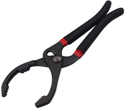 HUANGSHIJUNOUS Pince for Filtre à Huile 10/12 Pouces, 1 pièce, Type Pince, clé, Outil de démontage for Filtre à Huile, clé for élément filtrant, for réparation de camions et de Voitures(10inch)