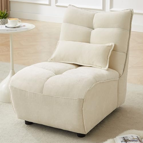 JIEXI Bodensofa Mit Rückenlehne, Bodenstuhl Sessel, Bodensessel, Lesesessel, Kleines Sofa, Wohnzimmer-Lesesofa