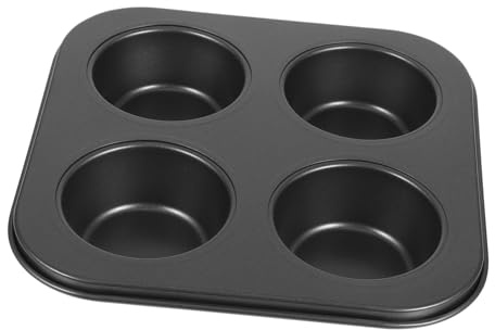 iplusmile 4griglie Teglie Per Muffin Carbonio Pirottini Antiaderenti Resistente e Ecologico Per Cucinare Casa e Pasticceria