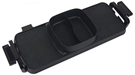 griglia portatile, Griglia for barbecue elettrica multifunzionale for interni con materiale antiaderente, termostato di grande superficie, facile da pulire e temperatura regolabile