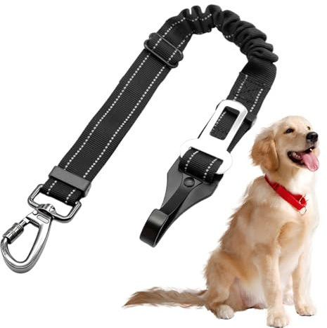 Huxibai Sicherheitsgeschirr für Hunde im Auto, atmungsaktiv, elastisch und flexibel, Sicherheitsgurte für Hunde, für Reisen im Auto, tägliche Spaziergänge und Abenteuer mit Ihrem