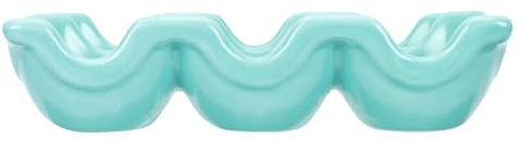 Kisangel Portauova in Ceramica a 6 Scomparti Verde Scuro Vassoio Portauova per Frigorifero Design Scanalato Compatto e Resistente per Conservazione Sicura e Organizzazione Cucina