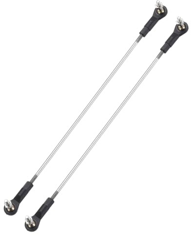 sourcing map 2Pcs Adjustable Turnbuckles Camber Link,284-294mm | Turnbuckle Rod Steering Servo Linkage with M3 Ball Head Rod Ends for RC Car Replace Parts