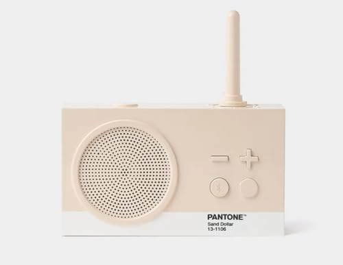 Lexon TYKHO 3 Enceinte Bluetooth Portable et Poste Radio FM, Etanche avec Batterie Rechargeable (Sable)