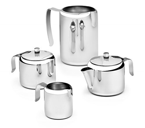 BRA braisogona Latina Tetera con Filtro de acero Inoxidable, 0.12 L, Plata