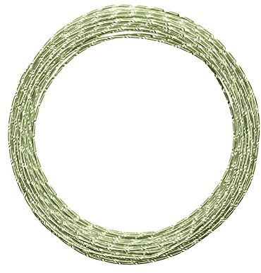 Vaessen Creative Basteldraht und Schmuckdraht 30 m x 2 mm Apple Green – Flexibler Draht mit Diamantschliff Aufdruck zum Basteln für Blumenkranz, Scmuckherstellung und Modellbau