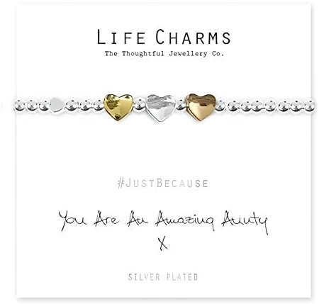 Life Charms Women Jewellery Amazing Aunty Bracelet Wristband Ladies Gift