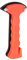 Relaxdays Martillo de Emergencia para Coche, con cortacinturones, Puntas de Acero, Naranja