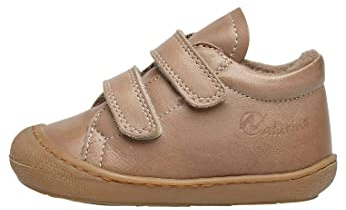Naturino Chaussures Premiers Pas en Cuir doublés en Laine, Gris Tourterelle- 21