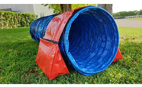 animo concept Agility Hunde-Agility Obstacle Agility – Agility für Hunde – Training Tiere – Sport Hund – Training Welpen – Gewichtstasche mit Reißverschluss mit Klettband blau