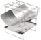 SOBW Edelstahlgrill,BBQ Barbecue,Faltbarer Grill tragbarer Holzkohlegrill Grillstellen,Tischgrill, Campingausflug zur Picknick-Gartenterrasse im Freien,Familienfeier-Gril