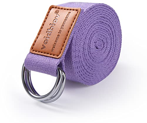 voidbiov Cintura per Yoga Assist 1.85-2.5M, Sensazione di Cotone Naturale, in Grado di Fissare la Postura, Migliorare la Flessibilità del Corpo e Aiutare Lo Stretching Muscolare