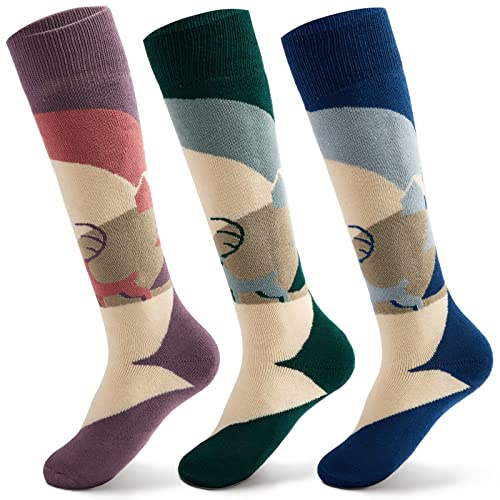 Ski Socks Boys Winter Socks Kids Long Socks Cozy Thick Warm Socks for Girls Size 12-3 Age 10-13 Years