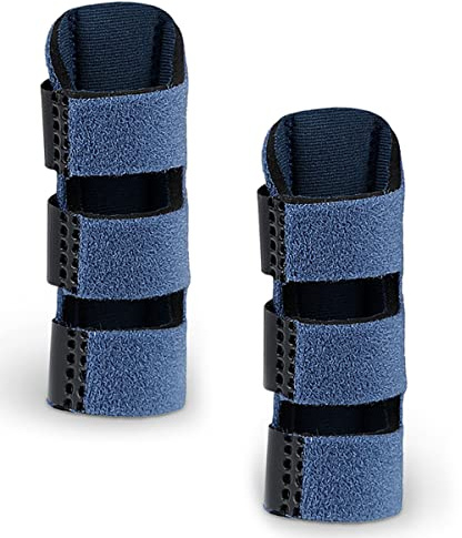FIBOUND 2 stycken, fingerstabilisator, fingerskenor, fingerbandage, fingerortos, fingerskena, fingerstabilisator, för slitstark, stuck, bruten, artrit eller tendinit
