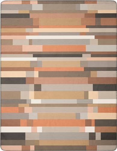 biederlack Wohndecke Patch Baumwollmischung karamell/braun Größe 150x200 cm