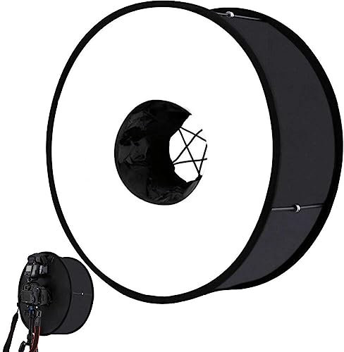 Wudaizhi Difusor De Softbox De Flash Redondo Difusor De 45 Cm Difusor De Anillo Plegable Difusor Soft Fotography Modificador De Luz De Estudio