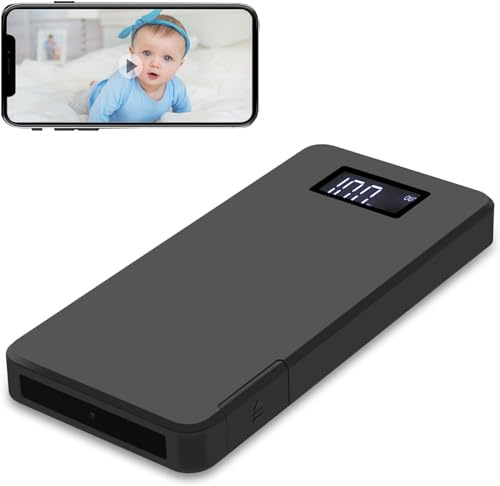 ZUNHAI Spy Camera Hidden Camera 10000mAh WiFi Power Bank Camera Nanny Cam with Night Vision Motion Detection Real-time viewing