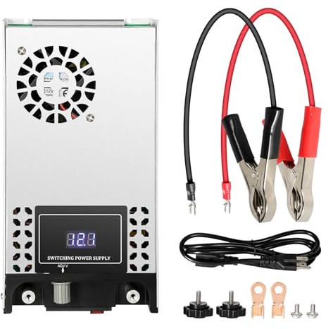 DEWIN Alimentation à Découpage, Alimentation Réglable Alimentation à Découpage AC 230V vers DC 12V Transformateur pour Bandes LED, CCTV, projets informatiques, imprimante 3D 0-15V 50A 600W