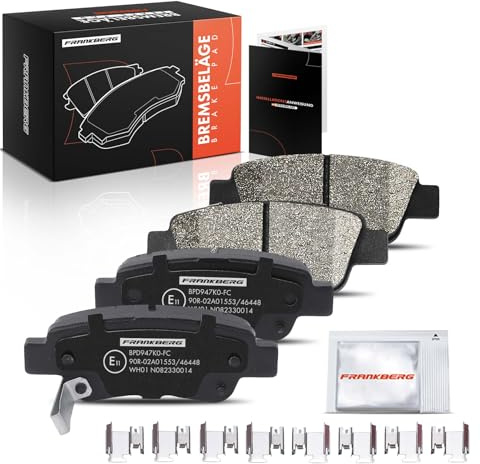 Frankberg Brake Pad Set incl. 4x Pads Rear Compatible with CR-V III RE CR-V IV RM Replace# 43022SWWG01
