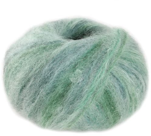 LANA GROSSA Superkid Seta | Zartes Schlauchgarn aus Superkid Mohair mit Seide | Handstrickgarn aus 65% Mohair (Superkid) & 35% Seide | 25g Wolle zum Stricken & Häkeln | 100m Garn FB109