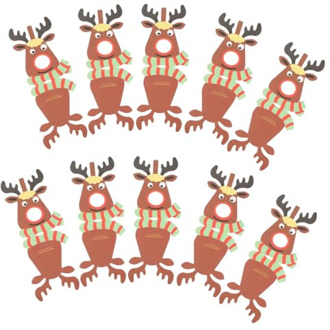 Cabilock 75 STK Süßigkeiten Weihnachtsdekoration Weihnachts Party Christmas Decorations DIY weihnachtshandwerk Bonbonhalter aus Papier zu Weihnachten Lutscher Lollipop Weihnachtsdekor