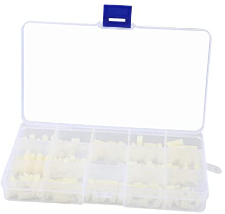 SOLUSTRE 1satz Nylon Säulen Abstandshalter Mit Sechskantmuttern Und Schrauben Kit Für Elektronik Und Teilig Langlebig Und Vielseitig Einsetzbar