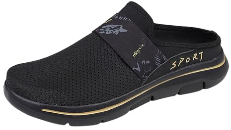 Slip On Chaussures d'été pour homme et femme - Sabots et mules d'été orthopédiques - Semelles souples - Chaussures pieds nus - Chaussures de soins médicaux - Chaussures de diabète - Chaussures à