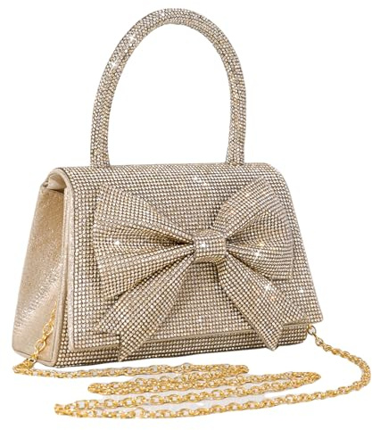 LiveGo Glitzernde Strass-Clutch-Geldbörse für Damen und Mädchen, glitzernde Abendtasche, Handtasche für Hochzeit, Abschlussball, Cocktail-Party, Kristall-Crossbody-Tasche für Braut, Brautjungfer