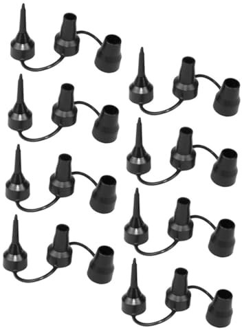 MUSISALY 8pcs Replacement Air Pump Nozzles Accessories for Inflatable Bed Mattress Pool Sofa Use Air Pump Inflator