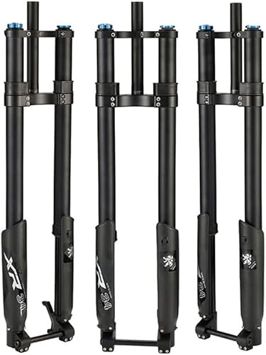 Mountain Bike Suspension Inverted Fork 26 27.5 29 Dh Mtb Air Fork Travel 160mm Adjustable Rebound Double Shoulder Straight Front Fork