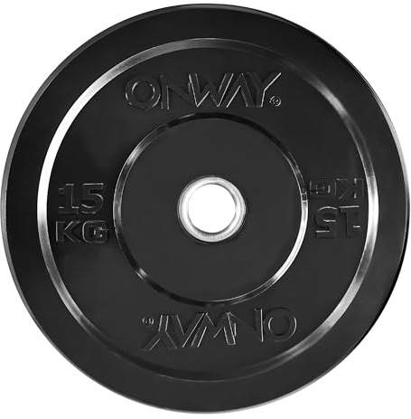 OnWay Olympia Hantelscheibe Platten Gewichtsscheibe 1x 15 kg 50mm für Gewichtheben