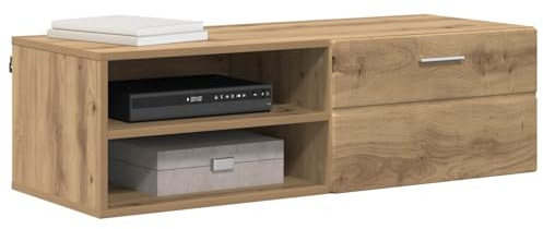 vidaXL Holzschrank Artisan-Eiche 100,5 x 39 x 30 cm Holzwerkstoff, Moderner Holzschrank für Stauraum, Rechteckig, Langlebiges Möbelstück für Dein Wohnzimmer, Praktisches Innengerät