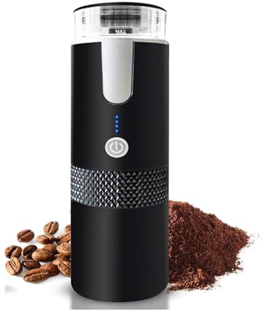 YQVEOT Cafetière Portable, Machines à café Expresso électriques Portables Mini cafetière à Port individuelle avec Tasse Poubelle à Capsules de café en Poudre for Camping et