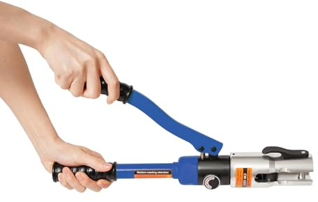 soudesileim Portable Fitting Pince à sertir professionnelle, pince à sertir hydraulique, design à changement rapide, pince à sertir hydraulique pour tubes en cuivre et raccords à sertir hexagonaux