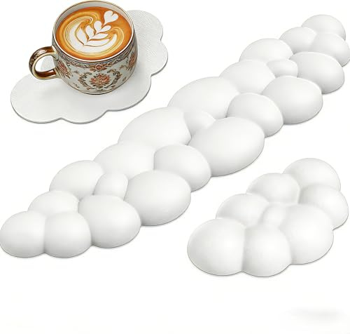 Ergonomische Handballenauflage Tastatur,Memory Foam Handballenauflage für Computertastatur,Cloud-Handgelenkauflage mit Tastatur und Maus,Computer-Armkissen für Schreibtisch Büro Spielen(Weiß)