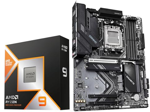MICRO CENTER CPU Motherboard Combo: AMD Ryzen 9 9950X3D CPU Processor with GIGABYTE X870 Gaming WIFI6 AM5 Motherboard (ATX, DDR5, 3X M.2, PCIe 5.0, USB4, EZ-Latch)