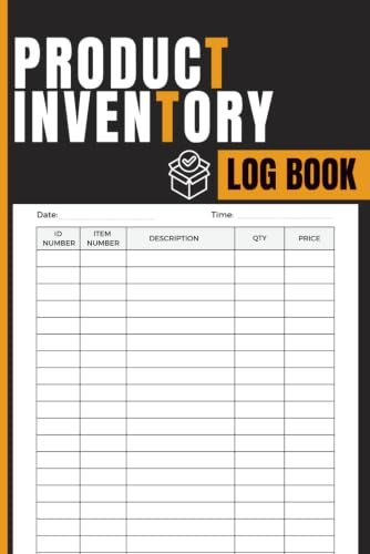 Product Inventory Log Book: Record Stock Levels, Item Details, Quantities, and Pricing with Organized Inventory Pages for Small Business Owners, Retail Shops, Warehouses, and Vendors