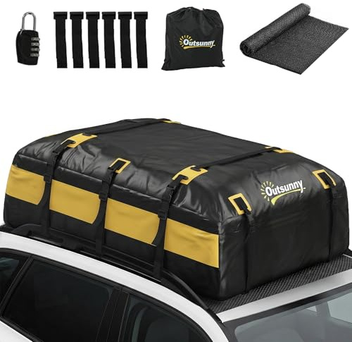 Outsunny Bolsa de Techo para Coche 594L Impermeable, Cofre de Coche