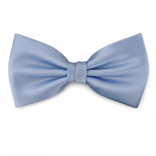 TigerTie Fliege Herren - hellblau – Verstellbar, Klassische Schleife für Smoking, Hochzeit & Business – 100% Polyester inkl. Aufbewahrungsbox