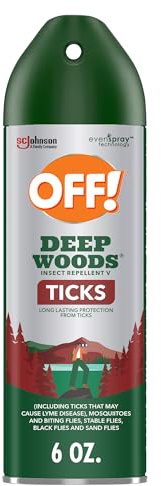 Off! Deep Woods Insect Repellent Aerosol, Bug Spray with Long Lasting Protection from Ticks and Listed Bugs, 6 Ounce (Pack of 1)