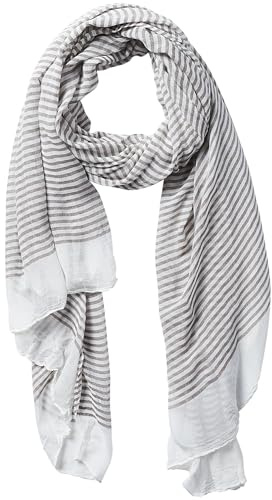 Hadley Wren Women's Lightweight Summer Insect Shield Scarf, Brown Stripes, One Size