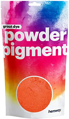 Hemway Grout Powder Pigment Metallic Postbox Red 50g, Coloured Dye | for Grout, Cement, Concrete, Mortar, Plaster, High Colour Saturation