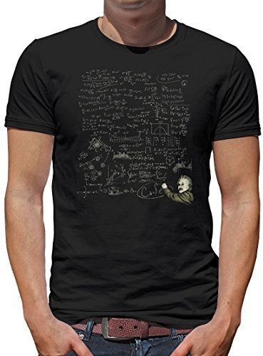 TShirt-People Einstein E=MC2 T-Shirt Herren L Schwarz