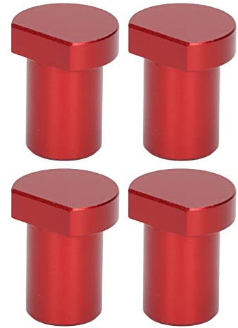 4 Stück Bankhaken, Holzbearbeitungs-Desktop-Begrenzungsblöcke mit 20 Mm / 0,8 Zoll Durchmesser, Multifunktionale Werkbank-Peg-Bremsanschläge(Rot)